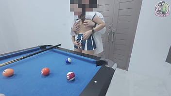 Gadis Thailand Naik Ke Meja Biliar… Lalu Dihardcore Hingga Menggila!