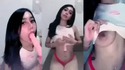 Masturbasi Dildo Di Mango Live, Desah Dan Remas Payudara