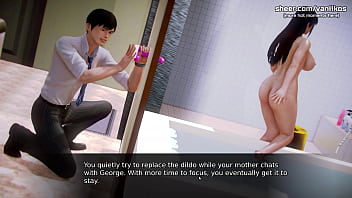Akademi Waifu: Adegan Mesum Ibu Tiri Asia Berpayudara Besar Dengan Lubang Glory Hole Dan Anak Tirinya | Momen Gameplay Terseksi | Bagian #6