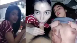 Gadis Cantik Mesra Dengan Kekasih Di Ranjang