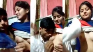 Pria Mesum Mengisap Payudara Montok Sepupu Dalam Video Desi Mms