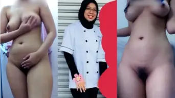 Renata Berjilbab Mengocok Hingga Muncrat 05