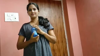Indian Beautiful Wife Calm Angry Husband With Massage