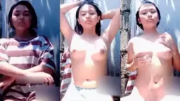 Abg Imut Cantik Lagi Mandi, Badan Basah Kuyup Bikin Ngiler