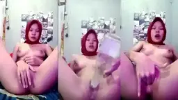 Caca Si Ukhti Lagi Colmek Pake Botol, Sampe Basah Semua