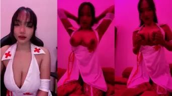 Sunflo Lagi Jadi Suster Nakal Live, Siap-siap Ngeliatin Gerakan Panasnya