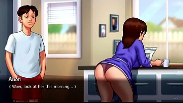 Ibu Tiri Buka Pintu… Lalu Semuanya Berubah, Adegan Panas Baru Di Summertime Saga (18+).