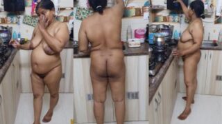 Desi Tante Bugil, Nungging Di Dapur Sambil Masak, Bikin Ngiler.