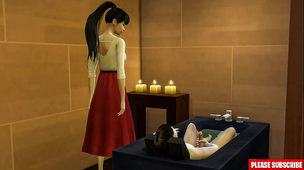 Ibu Tiri Asia Bantu Anak Tiri Ngocok Di Kamar Mandi, Ketahuan Lagi Coli Sama Ibu Tiri.
